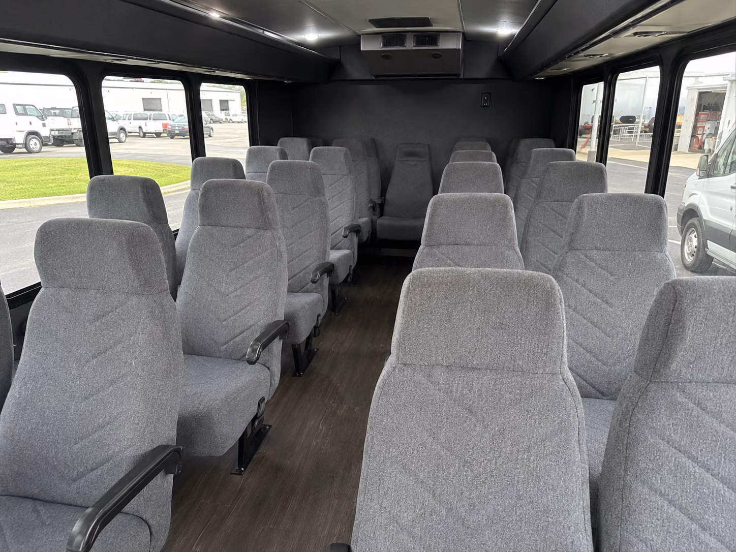 gastonia 18 passenger minibus inside