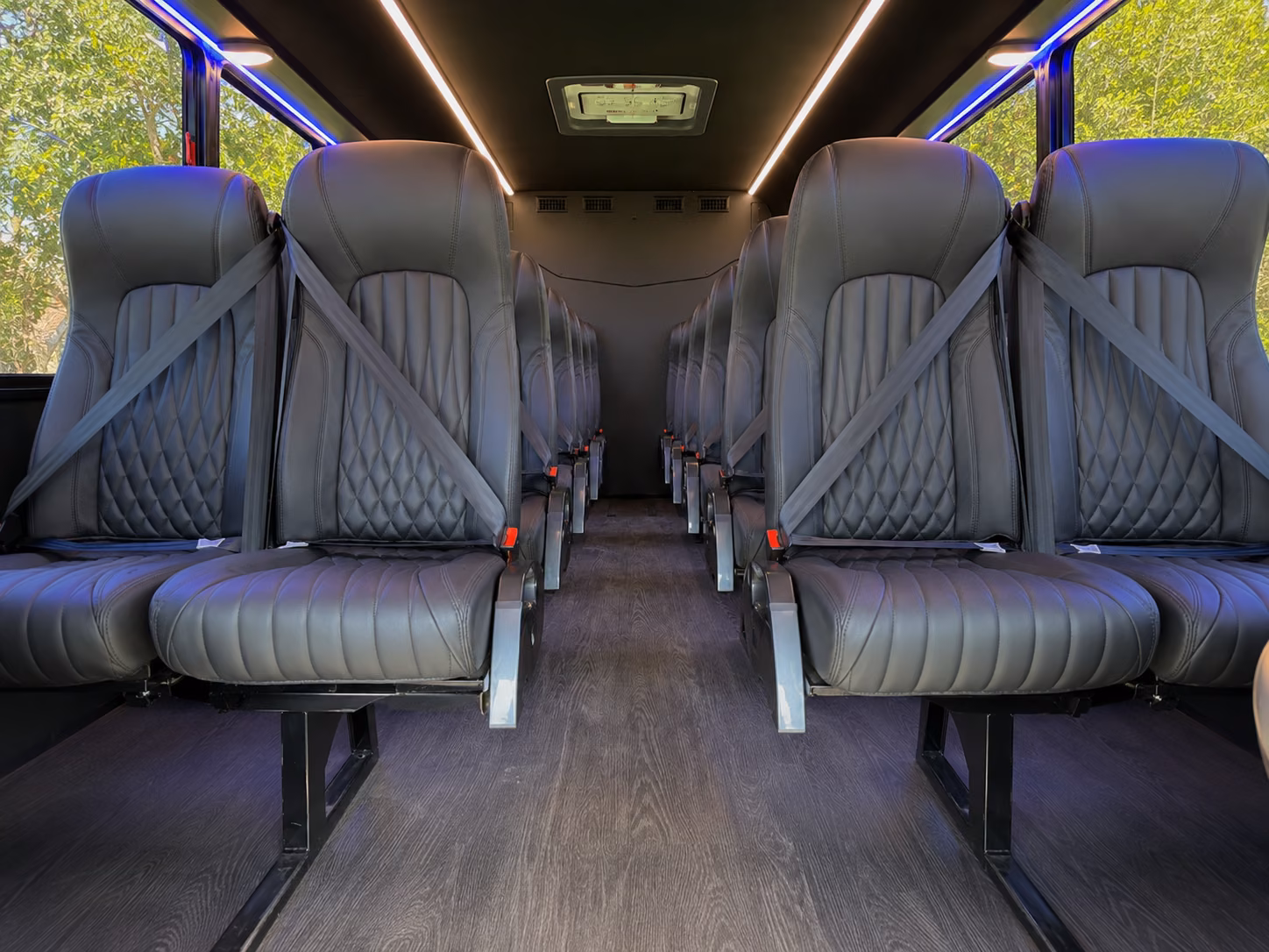gastonia 18 passenger minibus interior
