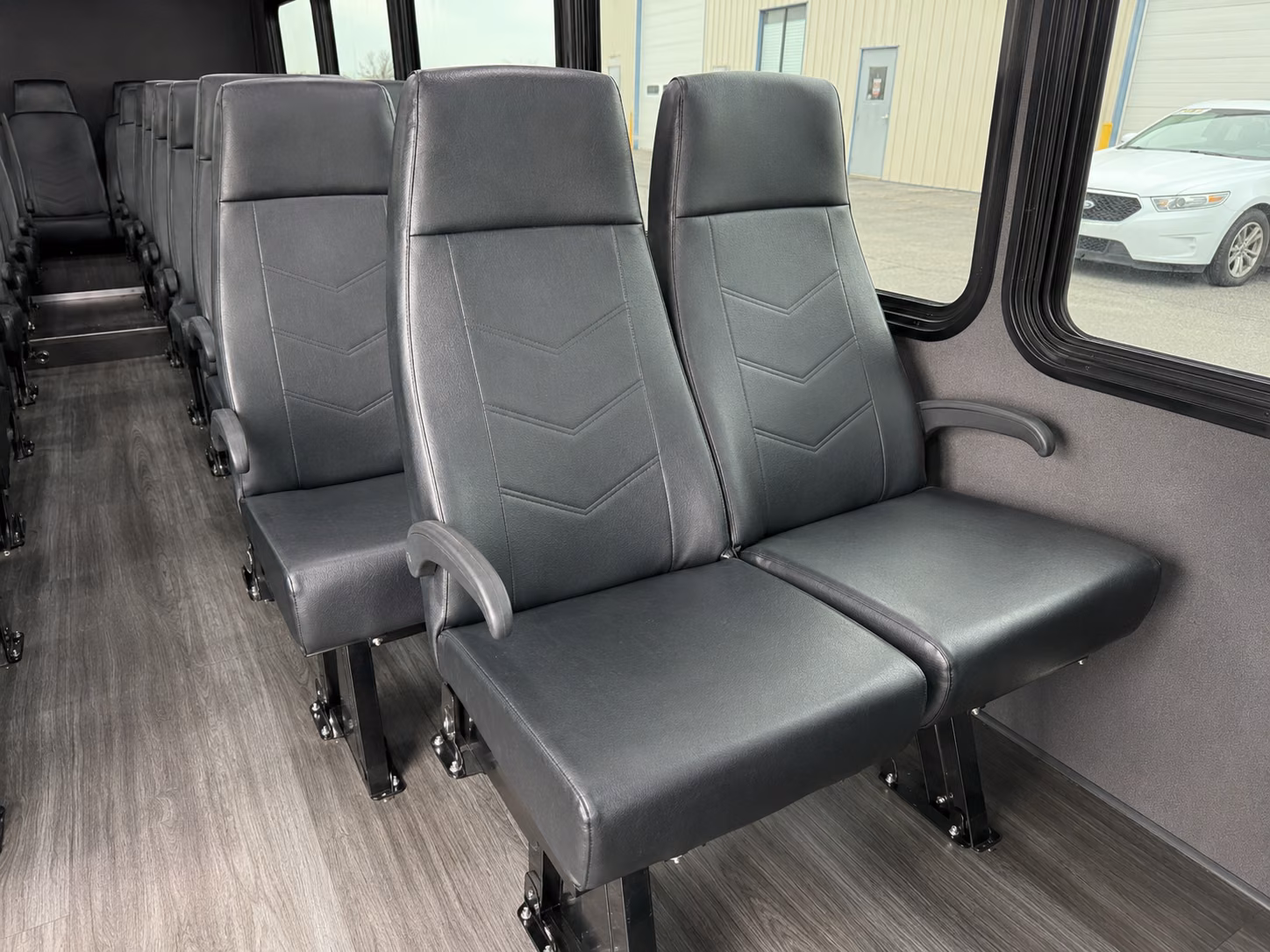 gastonia 20 passenger minibus interior