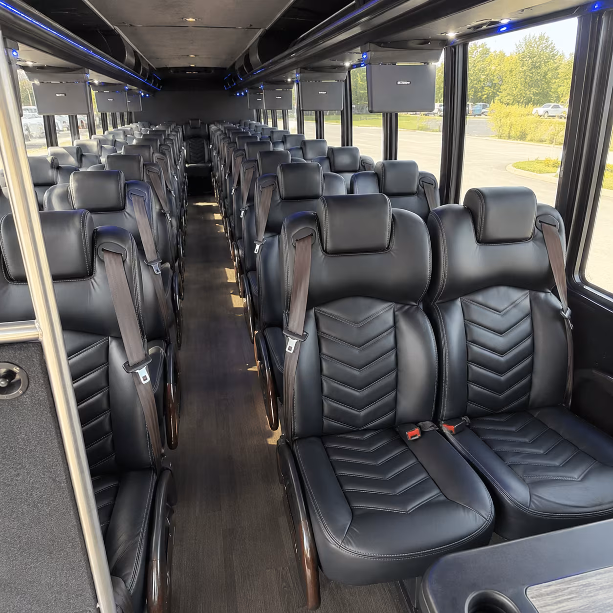 gastonia 25 passenger minibus inside