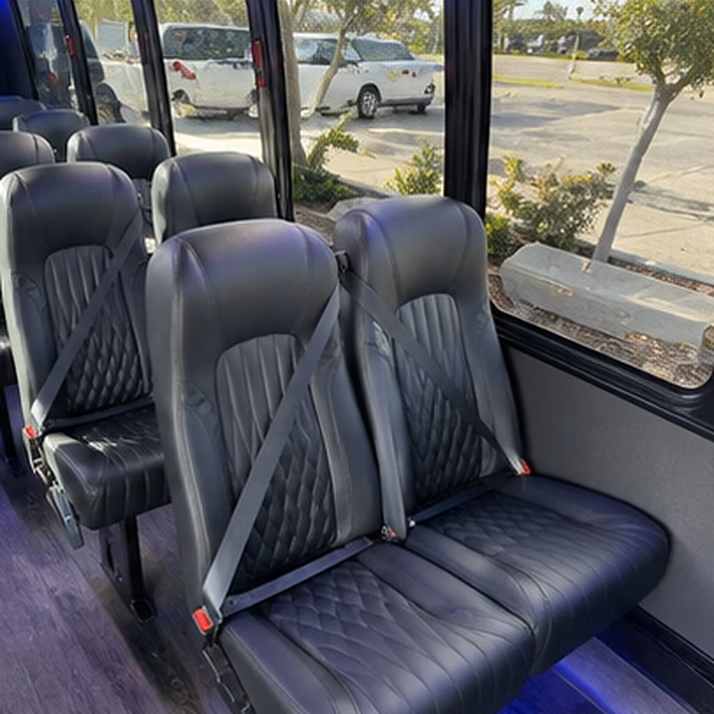 gastonia 30 passenger minibus inside
