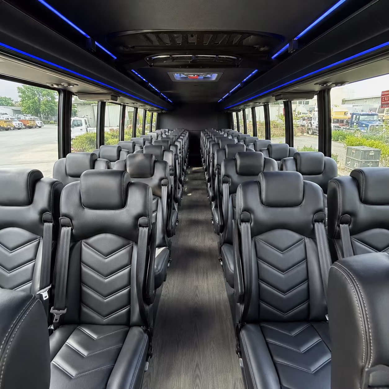 gastonia 35 passenger minibus inside