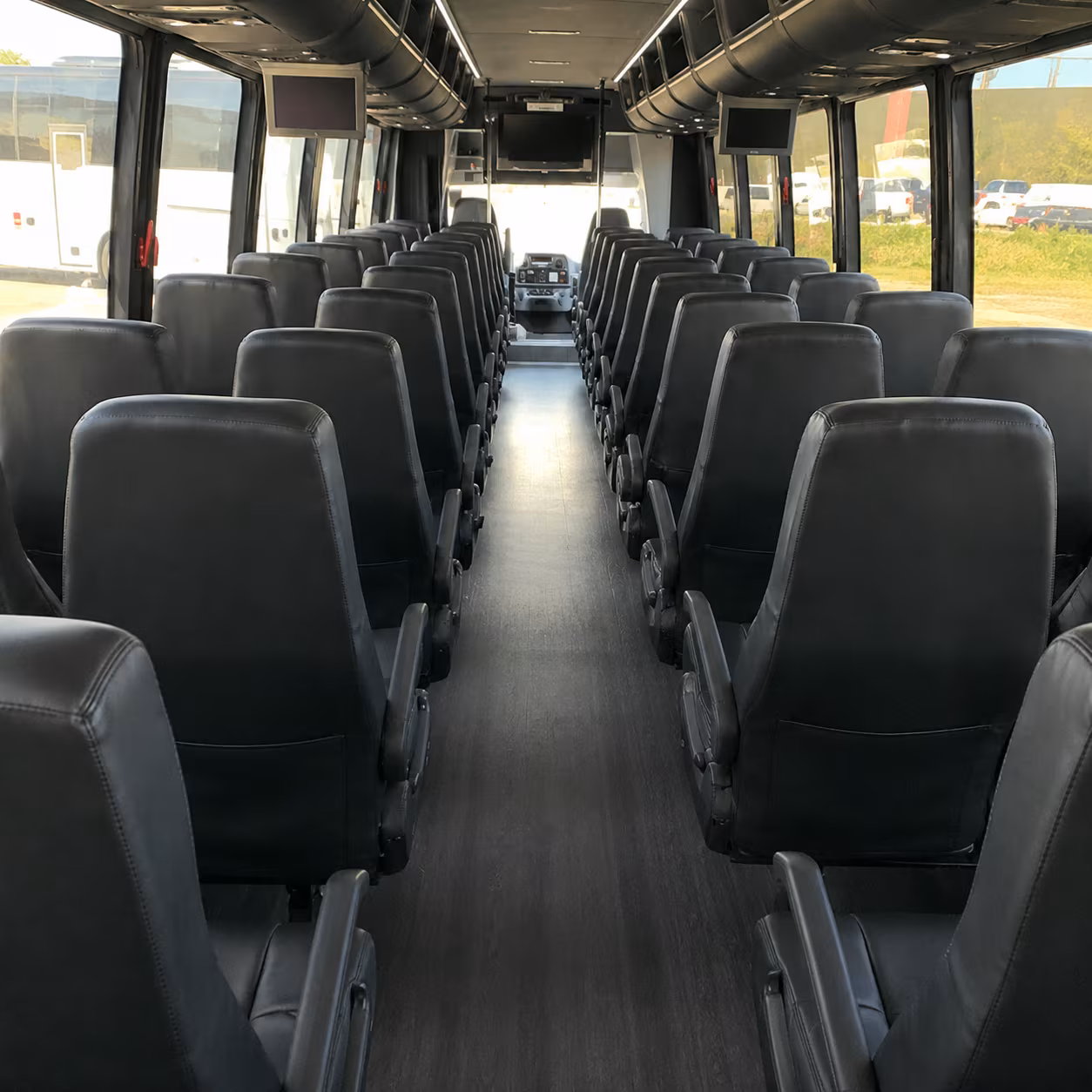 gastonia 35 passenger minibus interior