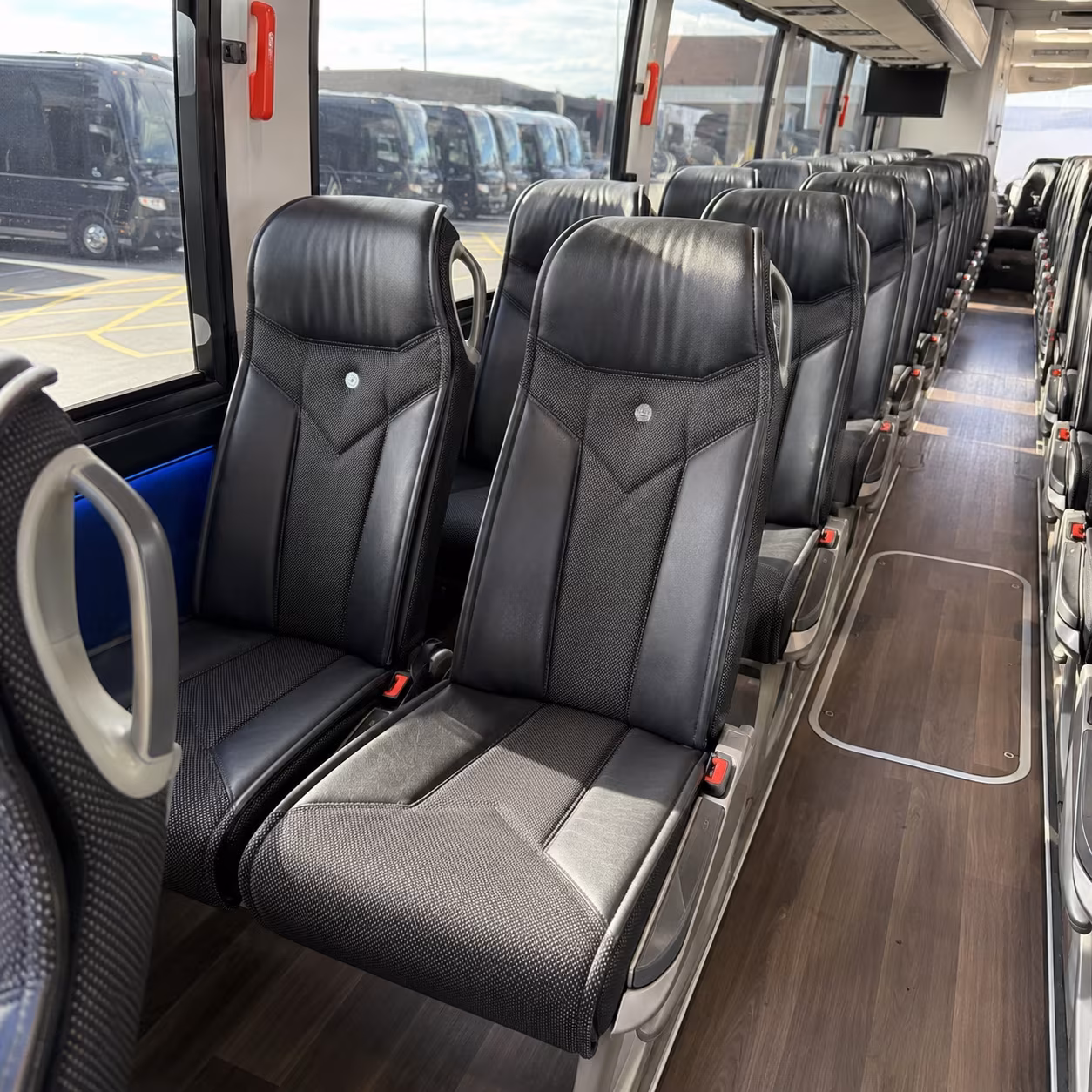 gastonia 40 passenger charter bus interior