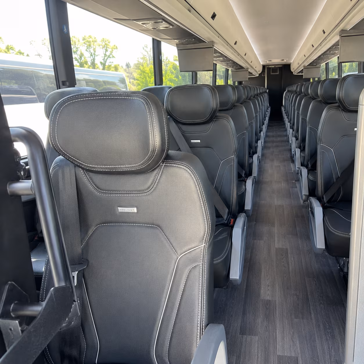 gastonia 47 passenger charter bus interior