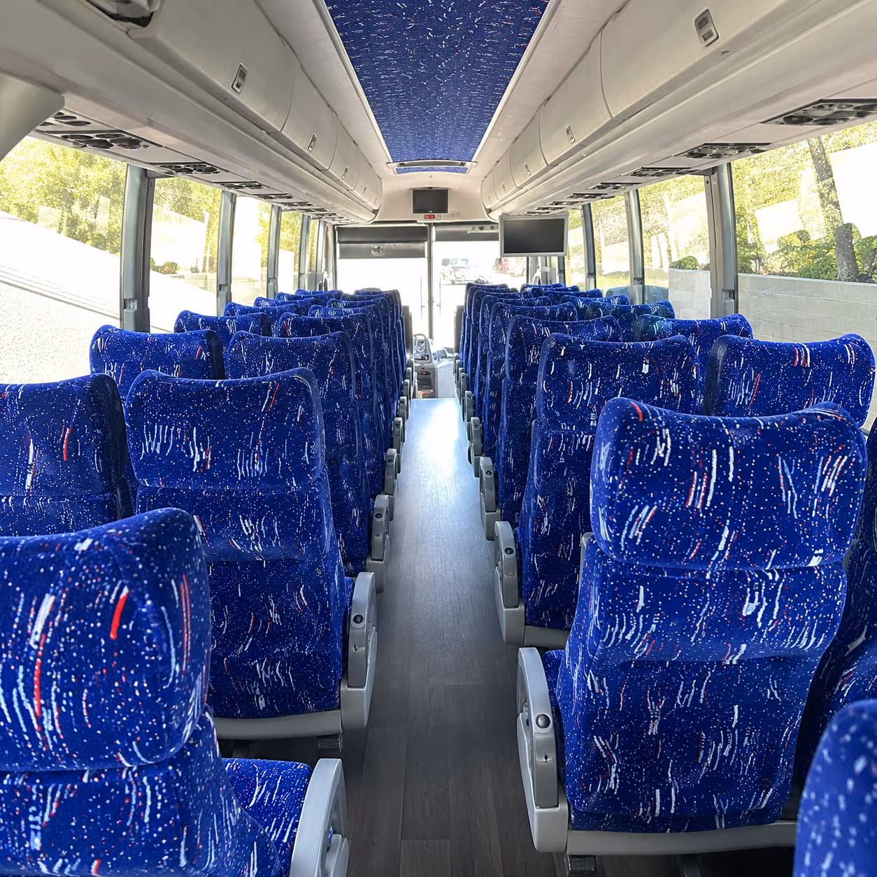 gastonia 50 passenger charter bus interior