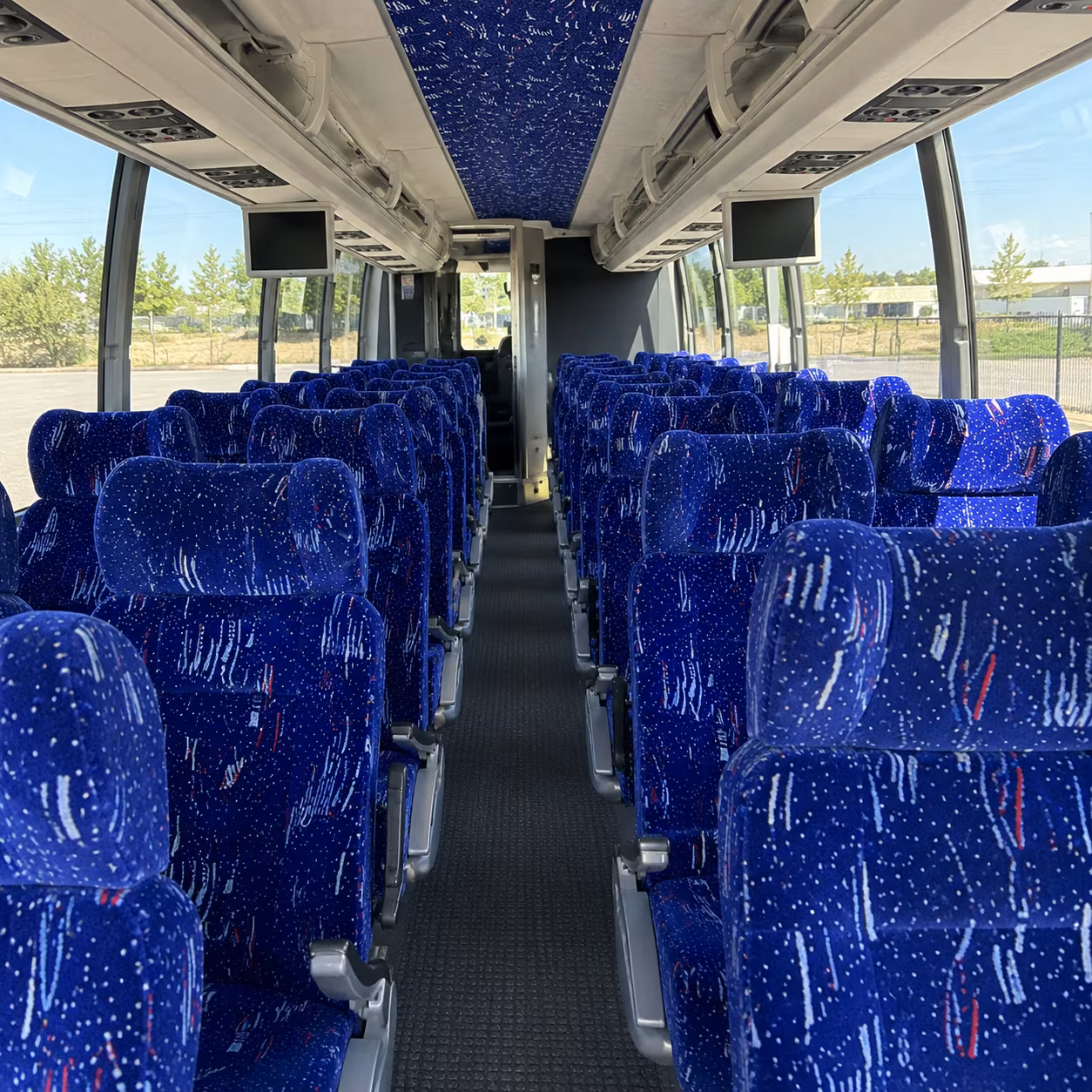 gastonia 54 passenger charter bus interior