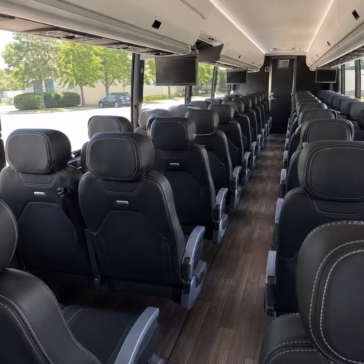 gastonia 56 passenger charter bus interior
