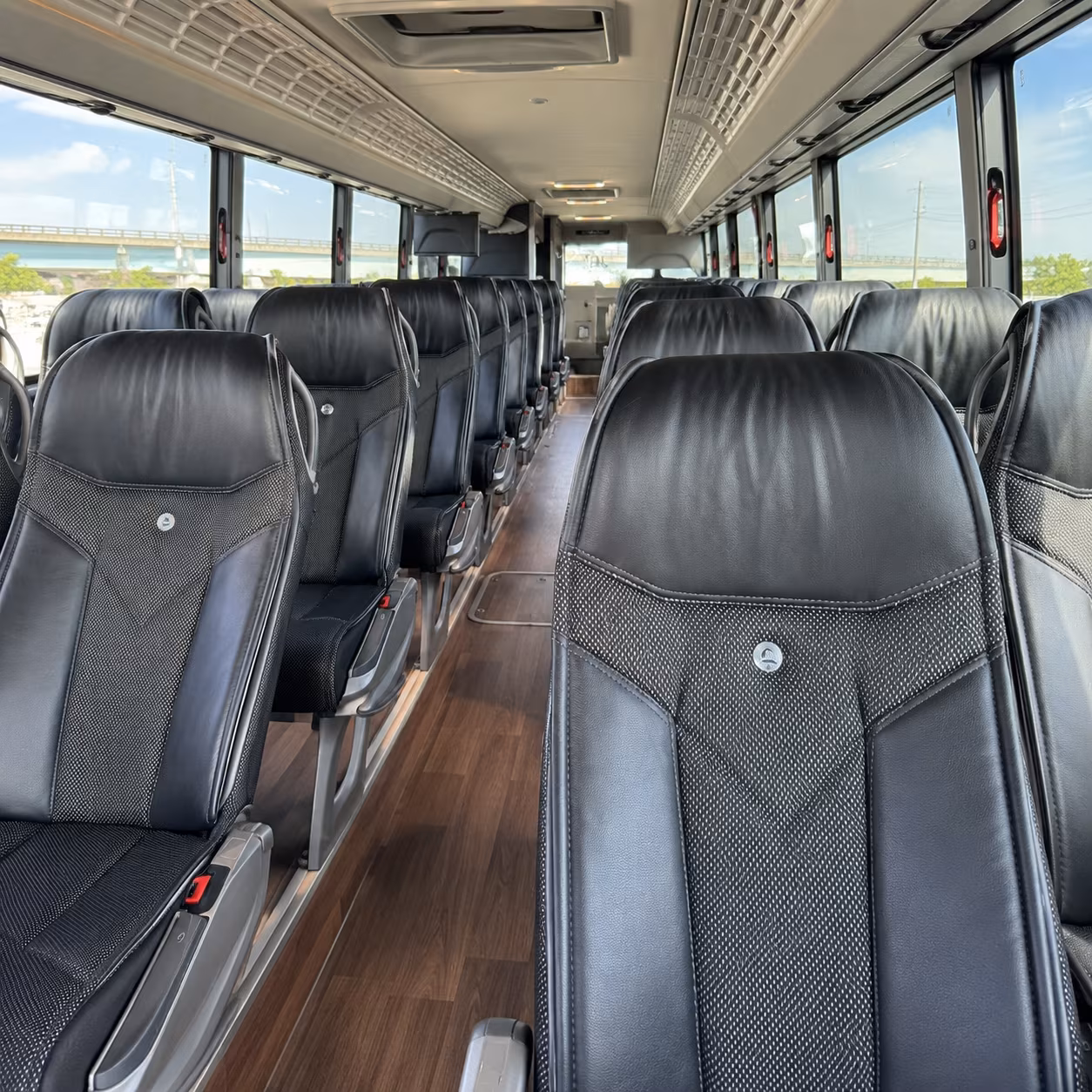 gastonia charter bus interior